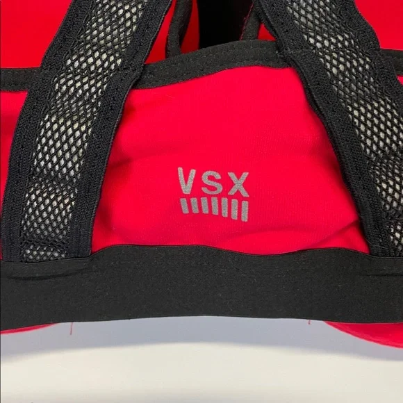 VSX Sport Victoria’s Secret Front Zip Sports Bra 36DD High Impact Red - Picture 2 of 11